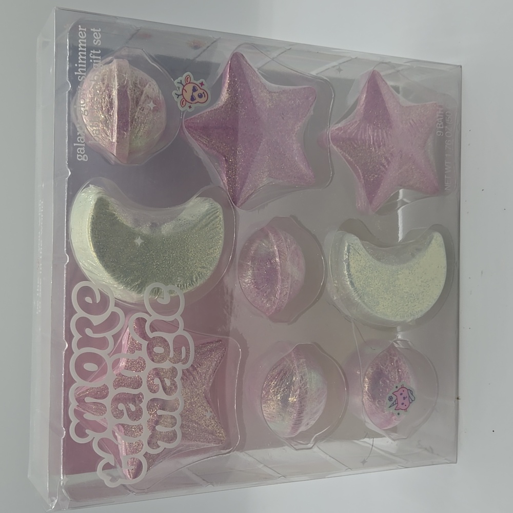 Galaxy Glow Shimmer Bath Bomb Set 9 bath bombs